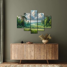 Kép - Zöld táj (150x105 cm)