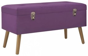 lila bársonypad tárolórekesszel 80 cm