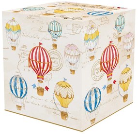 Porcelán eszpresszó kávés csésze aljjal Vintage Air Balloons