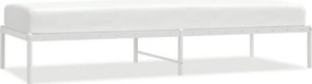 vidaXL fehér fém ágykeret 80x200 cm