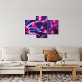 Absztrakt lila kép (90x60 cm)