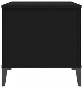 vidaXL fekete szerelt fa dohányzóasztal 90x44,5x45 cm