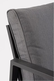 Antracitszürke alumínium négyszemélyes kerti lounge szett Hilde – Bizzotto