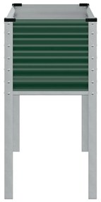 zöld acél kerti növénytartó 100 x 41 x 90 cm