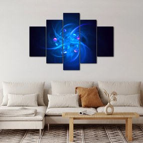 Modern kép kék absztrakció (150x105 cm)