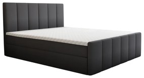 Boxspring ágy, 140x200, szürke, STAR