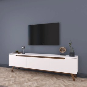 TV asztal/szekrény Damien (fehér + dió). 1072054