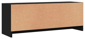 fekete szerelt fa TV-szekrény 102x30x37,5 cm