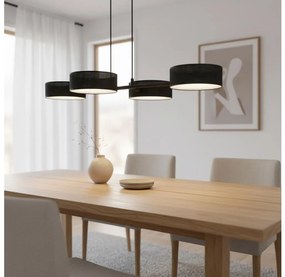 DRUMZ zsinóros csillár 4xE14/10W/230V fekete