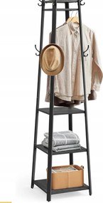 Álló Akasztó Songmics forgácslap szürke fekete 43 x 43 x 180 cm