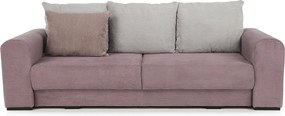 Extra tágas kanapé, lila, őreg rózsaszín, bézs színű, GILEN BIG SOFA