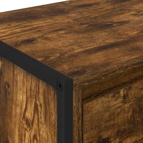 vidaXL Éjjeli asztal 2 pcs Füstös tölgy 39,5 x 30 x 50 cm Faanyag