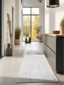 Világosszürke kétoldalas-kézi szövésű juta futószőnyeg 80x200 cm Bouclé Jaipur – Hanse Home