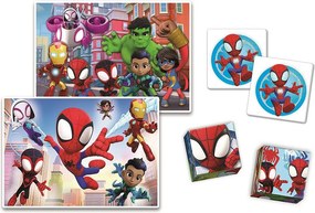 Pókember Spidey 4 az 1-ben játékgyűjtemény Clementoni