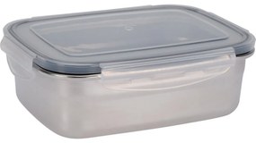Excellent Houseware Rozsdamentes acél dobozműanyag fedéllel 750 ml, 0,75 l