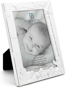Ezüstszínű fém álló képkeret 27x11 cm Baby – Zilverstad