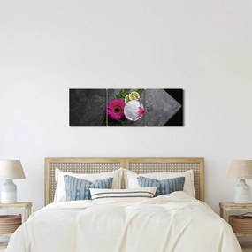 Kép - Éjszaka Bangkokban (órával) (90x30 cm)