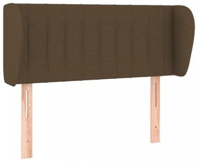 sötétbarna szövet fejtámla 103x23x78/88 cm