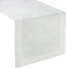 Dekorációs futófelület Diana 40x200 foltálló natúr, levél motívummal