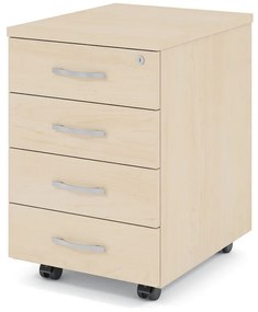 Impress konténer 40,6 x 50,1 cm - 4 fiókos, juhar