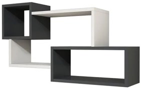 Fali polc AFRO 51x90,6 cm fehér/antracit