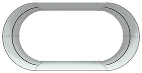 Kerti Emelt Ágy Barna 160x80x81 cm Galvanizált Acél