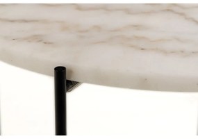 Kerek tárolóasztal márvány asztallappal ø 52 cm Avila – Actona