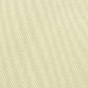 krémszínű oxford szövet napvitorla 3,6 x 3,6 x 3,6 m