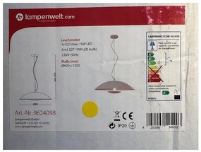 Lampenwelt Lampenwelt - LED RGBW Dimmelhető csillár zsinóron ARTHUR 1xE27/10W/230V Wi-Fi LW1274