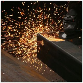 Poszterek 30x30 Hegesztőgép szikra fém