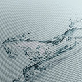 Kép - Vízcseppekből álló lovak (120x50 cm)