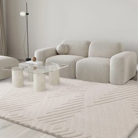 Krémszínű gyapjú szőnyeg 160x230 cm Hague – Asiatic Carpets