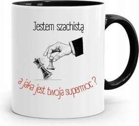 Sakkozóknak Fekete Bögre Születésnapi Ajándéknak, fényképes nyomattal