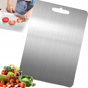 Vágódeszka Rozsdamentes acél 46x30cm BPA-mentes Zöldség-Gyümölcs Hús