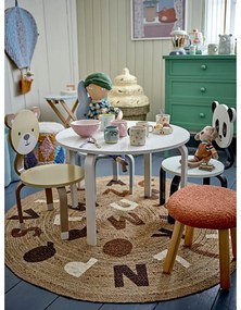 Natúr színű juta kerek szőnyeg ø 130 cm Dinne – Bloomingville Mini