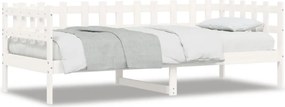 vidaXL fehér tömör fenyőfa kanapéágy matrac nélkül 80 x 200 cm