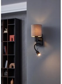 Eglo 900701 - LED flexibilis lámpa PASTERI 1xE27/40W/230V + LED/3,8W barna