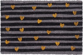 Lábtörlő cipőhöz 40x60 kókusz Couleur csillámos szívecskék