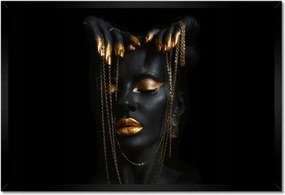 Poszterek keretben 60x40 Arany ékszerek az arcon
