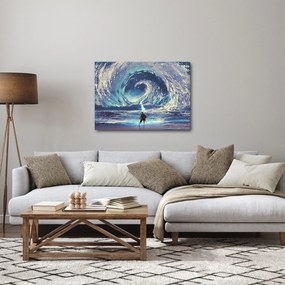 Kép - Illusztráció egy lándzsás fiúról (70x50 cm)