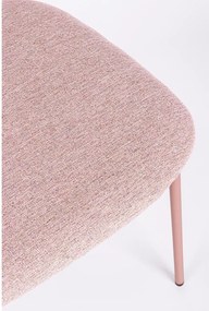 Rózsaszín kárpitozott étkezőszék Inka – Yes Everyday