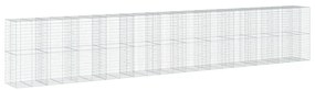 horganyzott vas gabion kosár fedéllel 1150 x 100 x 200 cm