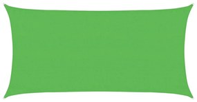 világoszöld HDPE napvitorla 160 g/m² 3 x 6 m