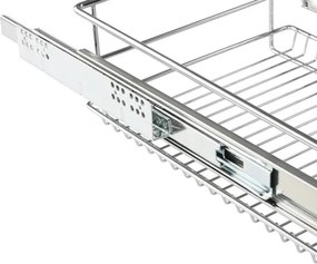 JAGO Teleszkópos fiók készlet 2 db 36 x 44 x 14 cm króm