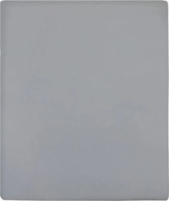 vidaXL szürke pamutdzsörzé gumis lepedő 180x200 cm