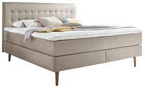 Bézs boxspring ágy 160x200 cm Massello – Meise Möbel