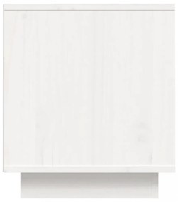 fehér tömör fenyőfa TV-szekrény 80 x 35 x 40,5 cm