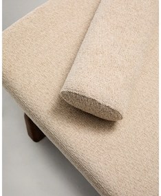 Bézs-sötét natúr színű zsenília heverő (variálható sarok) Topaz – Kave Home