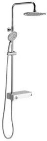 LIAM zuhanyoszlop csapteleppel, fej és kézizuhannyal, állítható magassággal, króm (LP139)