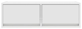 2 db fehér szerelt fa TV-szekrény 80x31x25,5 cm